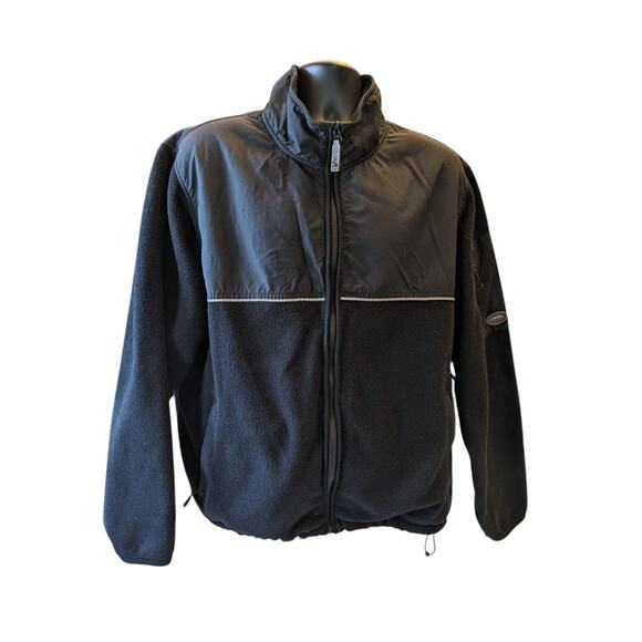 Eddie Bauer Polartec Fleece Jacket Men XXL Zip Outdoor WindPro Hiking Sweatshirt - Picture 10 of 16